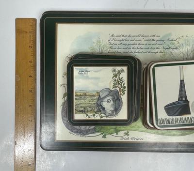 Pimpernel Irish Heritage Series Placemats and coasters with Golf Club coasters
