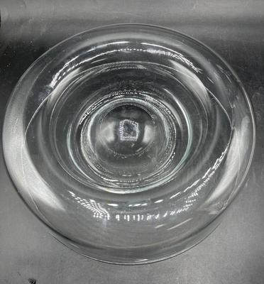 Princess House Heritage Crystal Glass Chip and Dip Large Bowl Dish Etched #401