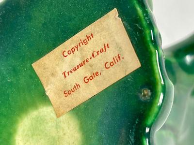 Vintage Treasure Craft Pixie Elf Vase Green Ceramic 5.5" high
