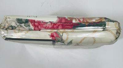 New in Package Full Percale Bed Sheet Set - large floral design burgundy gold blue green Maximalism Decor
