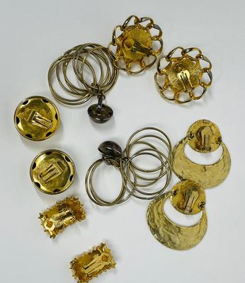 Vintager Earring Lot - 5 Pair of Costume Earrings