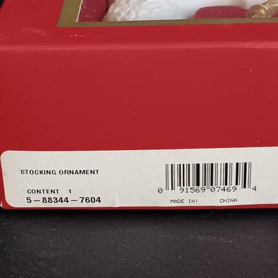 LOT 2: Waterford Holiday Heirlooms Ornament with Wedgwood Ornaments & Mini Coffee Pot