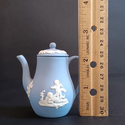 LOT 2: Waterford Holiday Heirlooms Ornament with Wedgwood Ornaments & Mini Coffee Pot