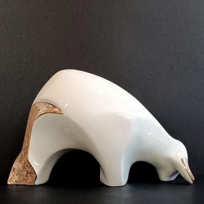 LOT 4: Galos Porcelain Bull Figurine Signed and Numbered