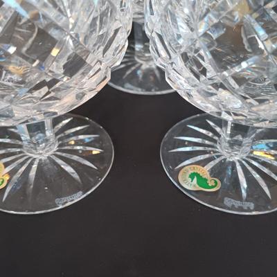 LOT 6: Waterford Crystal Brandy Balloon Glass Set of 8