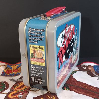 LOT 7: Vintage Elite Clothing Co. Cowboy Shirt, Western Stampin' Barbie and Ken, Lone Ranger Cheerios Tin & More