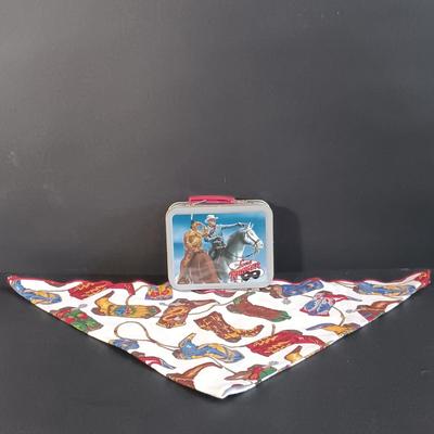 LOT 7: Vintage Elite Clothing Co. Cowboy Shirt, Western Stampin' Barbie and Ken, Lone Ranger Cheerios Tin & More