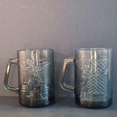 LOT 12: Vintage Ronald McDonald Bedsheets, 1970's Plates and Cups & Plush Doll