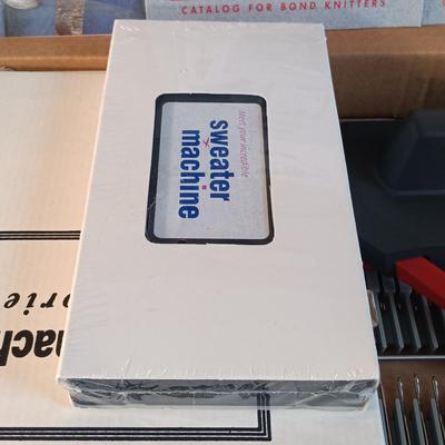 LOT 13: Bond Incredible Sweater Machine NIB w/ Crocheted Blanket