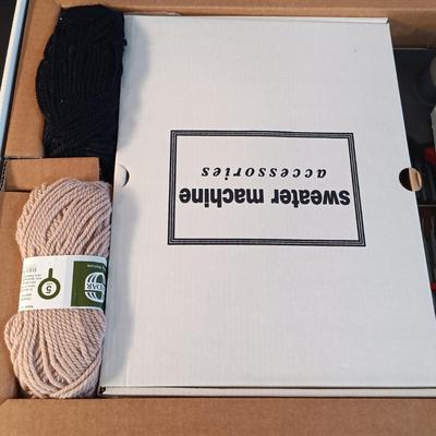LOT 13: Bond Incredible Sweater Machine NIB w/ Crocheted Blanket
