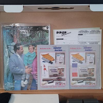 LOT 13: Bond Incredible Sweater Machine NIB w/ Crocheted Blanket