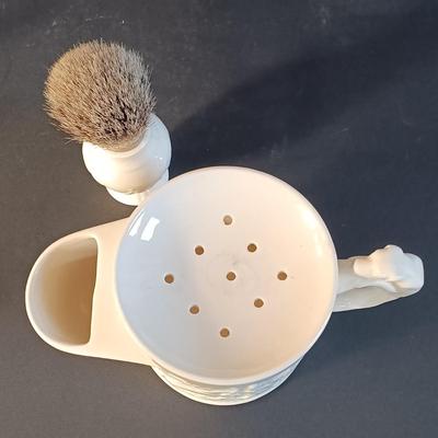 LOT 14: Wedgwood Devonshire Shaving Mug and Brush, Boot Stein Shot Glass, Mini Toby Jugs & More
