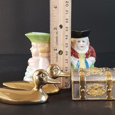 LOT 14: Wedgwood Devonshire Shaving Mug and Brush, Boot Stein Shot Glass, Mini Toby Jugs & More