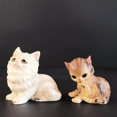 LOT 19: Collection of Porcelain Cat Figurines
