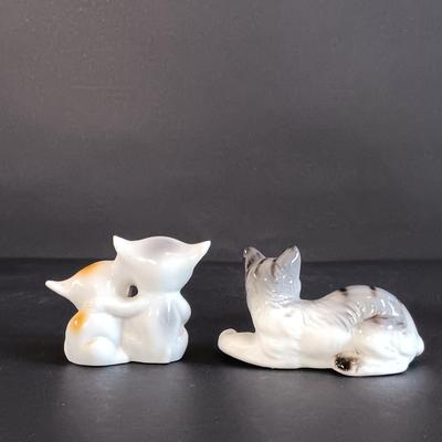 LOT 19: Collection of Porcelain Cat Figurines