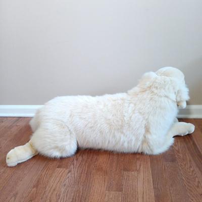 LOT 30: Pair of Golden Retriever Plush Dogs 20" and 30"