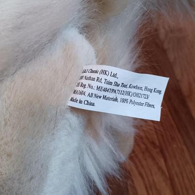 LOT 30: Pair of Golden Retriever Plush Dogs 20" and 30"