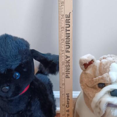 LOT 32: E&J Classic 15" Schnauzer Dogs, Diamond Plush Poodle & More