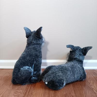 LOT 32: E&J Classic 15" Schnauzer Dogs, Diamond Plush Poodle & More