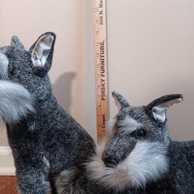 LOT 32: E&J Classic 15" Schnauzer Dogs, Diamond Plush Poodle & More