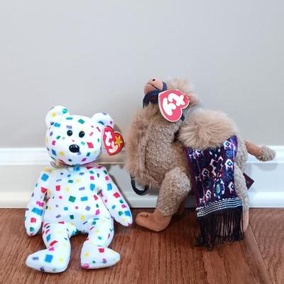 LOT 34: Vintage Eden Paddinton Bear Plush, Retired Target Bullseye Plush, TY Beanies & More