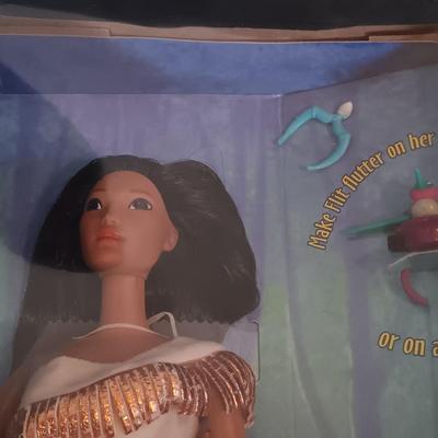 LOT 42: Disney's Sun Colors Pocahontas and 1992 Belle Doll w/ Barbie 'Dolls of the World' Princess of the Pacific Islands