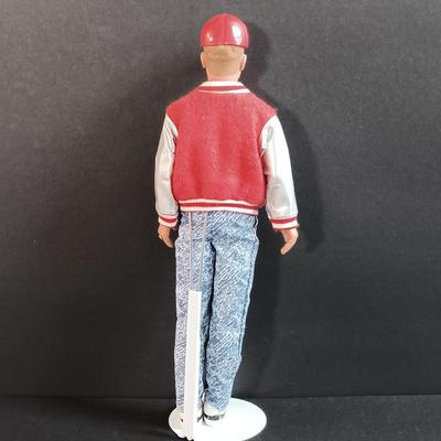 LOT 44: New Kids on the Block In Concert 1990 Donnie Doll NIB with All 4 Band Member Dolls on Stands