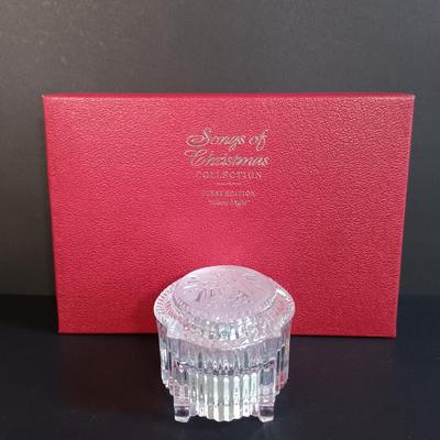 LOT 52: Waterford Crystal Songs of Christmas 1st Edition "Silent Night" Trinket/Music Box In Original Packaging
