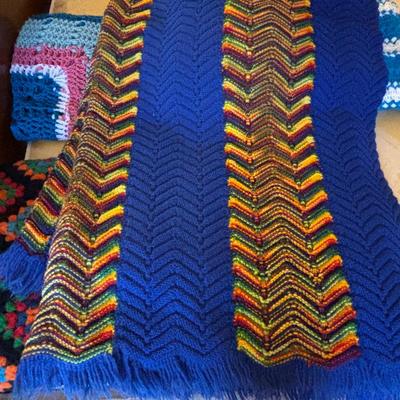 LOT 82: Hand Crocheted Afghans
