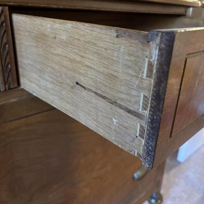 LOT 85: Vintage Bedroom Set: Bureau, Dresser w/Mirror, Head & Foot Board