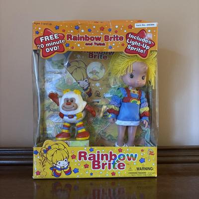 LOT 86: Rainbow Brite Dolls w/DVDs: Red Butler w/Romeo & Rainbow Brite w/Trink