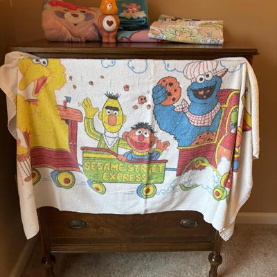 LOT 88: Vintage Strawberry Shortcake Doll, Popples Fuzzy Pillow Cover, Strawberry Shortcake Ornament, Strawberry Shortcake Music Box,...