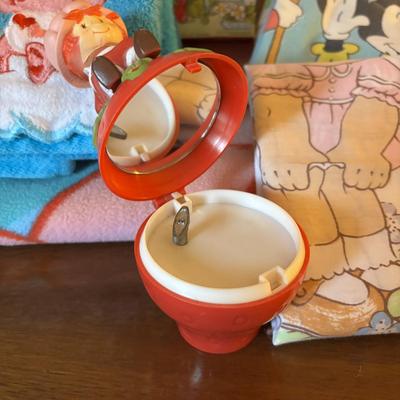 LOT 88: Vintage Strawberry Shortcake Doll, Popples Fuzzy Pillow Cover, Strawberry Shortcake Ornament, Strawberry Shortcake Music Box,...