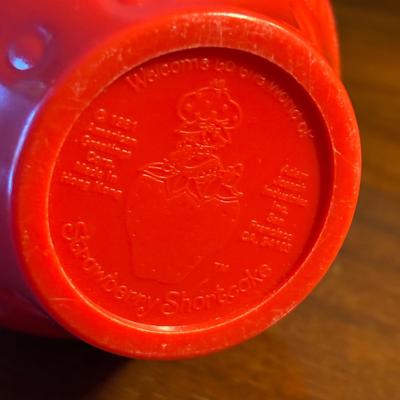 LOT 88: Vintage Strawberry Shortcake Doll, Popples Fuzzy Pillow Cover, Strawberry Shortcake Ornament, Strawberry Shortcake Music Box,...