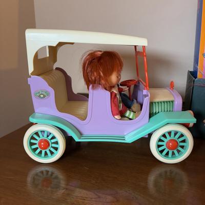 LOT 94: Vintage/Fun Children's Toys: Cabbage Patch Kids Wind-Up Buggy, Kraft Barbie, Strawberry Shortcake, Trolls & More