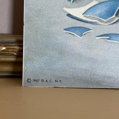 LOT 100: Here Kitty! Kitty! Home Decor, Cross Stich Grey Tabby, Woven Cat Tapestries, & More