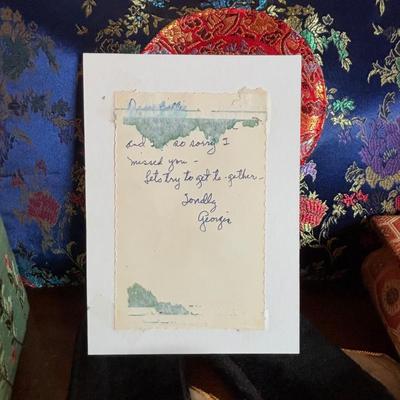 LOT 101: Framed Mixed Media Art Painting, Embroidered/Beaded Slippers, Multi-Colored Asian Motif Bag & More