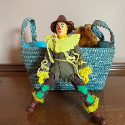 LOT 102: Wizard of Oz Action Figures, Our Gang Action Figures, Shirley Temple Dolls, Vintage Nurse Doll, Mickey Mouse Club Doll (missing...