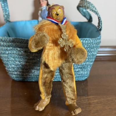 LOT 102: Wizard of Oz Action Figures, Our Gang Action Figures, Shirley Temple Dolls, Vintage Nurse Doll, Mickey Mouse Club Doll (missing...