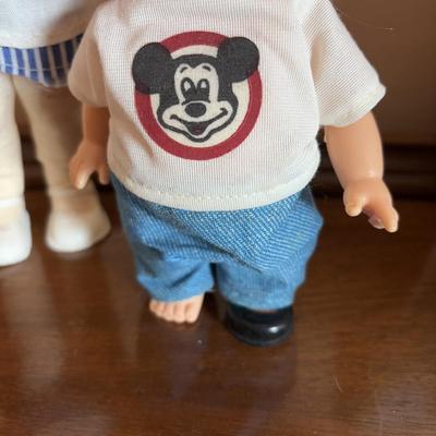 LOT 102: Wizard of Oz Action Figures, Our Gang Action Figures, Shirley Temple Dolls, Vintage Nurse Doll, Mickey Mouse Club Doll (missing...