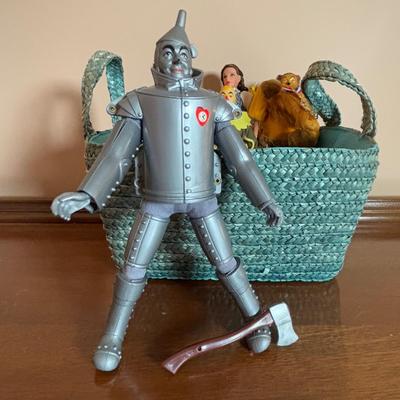 LOT 102: Wizard of Oz Action Figures, Our Gang Action Figures, Shirley Temple Dolls, Vintage Nurse Doll, Mickey Mouse Club Doll (missing...