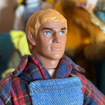 LOT 102: Wizard of Oz Action Figures, Our Gang Action Figures, Shirley Temple Dolls, Vintage Nurse Doll, Mickey Mouse Club Doll (missing...