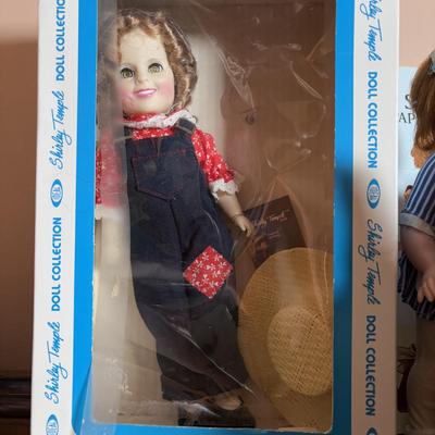 LOT 102: Wizard of Oz Action Figures, Our Gang Action Figures, Shirley Temple Dolls, Vintage Nurse Doll, Mickey Mouse Club Doll (missing...