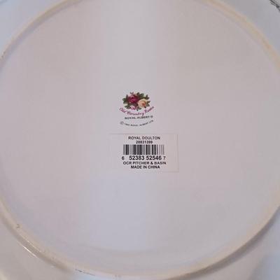 LOT 187: Royal Albert Old Country Roses China Pitcher and Basin