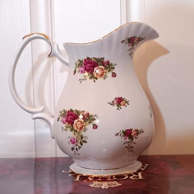 LOT 187: Royal Albert Old Country Roses China Pitcher and Basin