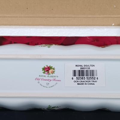 LOT 189: Royal Albert Old Country Roses Tea Pots. Jam Jar, Cracker Tray & More