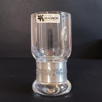 LOT 190: Ralph Lauren Edward Collection Crystal Decanter, Schott Mainz Jena Glasses & Magnor Glass