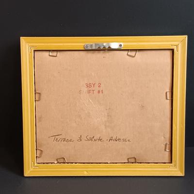 LOT 195: Vintage Cobalt Blue Sailboat Glass, S.S. Oceanic Coaster Set, Global Miniatures Artist Signed Prints & More