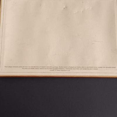 LOT 195: Vintage Cobalt Blue Sailboat Glass, S.S. Oceanic Coaster Set, Global Miniatures Artist Signed Prints & More