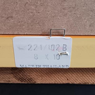 LOT 199: Set of (3) Framed Chinese Paper Art Birds, Framed Lee's Group 24K Gold Edged Plate & More